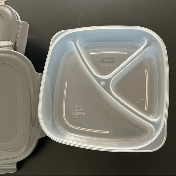 Set of 3 New Lock & Lock Divided Meal Prep Containers – Airtight BPA-Free - Picture 7 of 7
